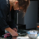 Marcella Kuiper aan het werk   (foto Ida Woort)