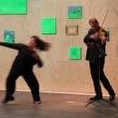Marjan Raar en Jussi Panaanen tijdens de opening van AIR (foto Marja Lely)