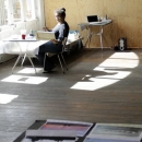 Baukje Spaltro aan het werk (foto Marja Lely)