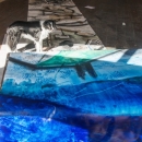''De kaart en het gebied'' met hond (foto Hugo Verwijs)