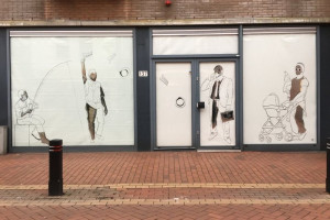 Anja Sijben in de Bijbelwinkel